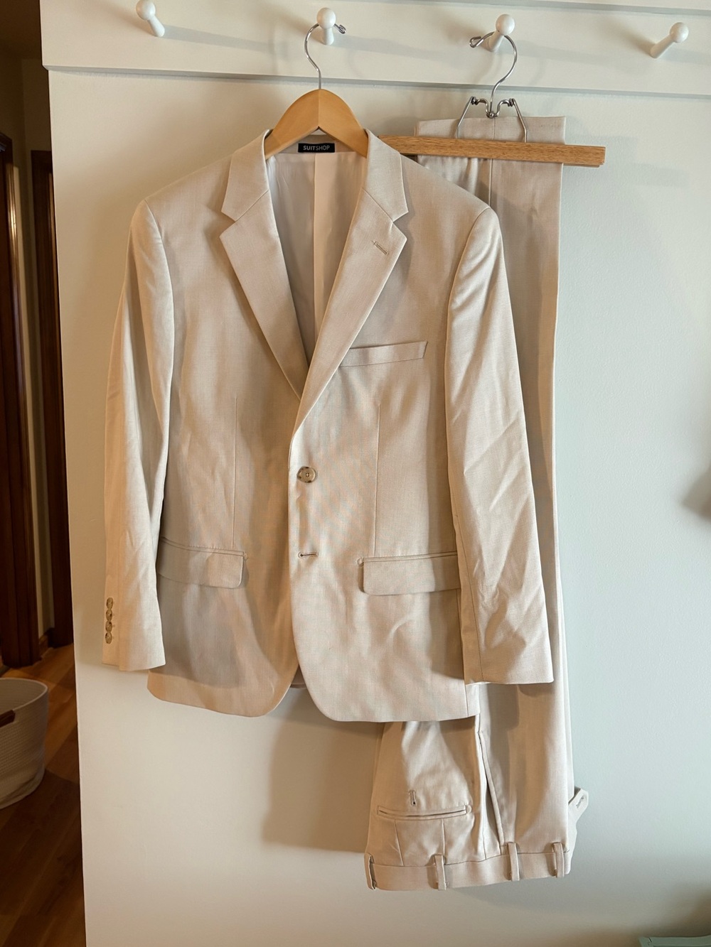 Classic Men's Beige Two-Piece Suit